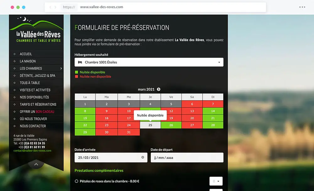 La Vallée des Rêves intégère nos formulaires